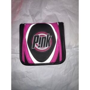 2 PINK CD CASE 12 sleeves Like New Black Magenta Zip Around